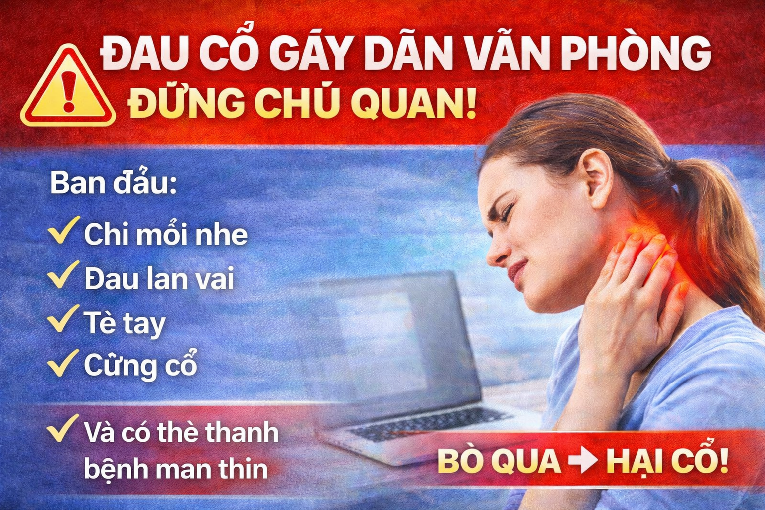 ĐAU CỔ GÁY DÂN VĂN PHÒNG