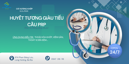 ỨNG DỤNG HUYẾT TƯƠNG GIÀU TIỂU CẦU PRP TRONG ĐIỀU TRỊ THOÁI KHỚP KHỚP
